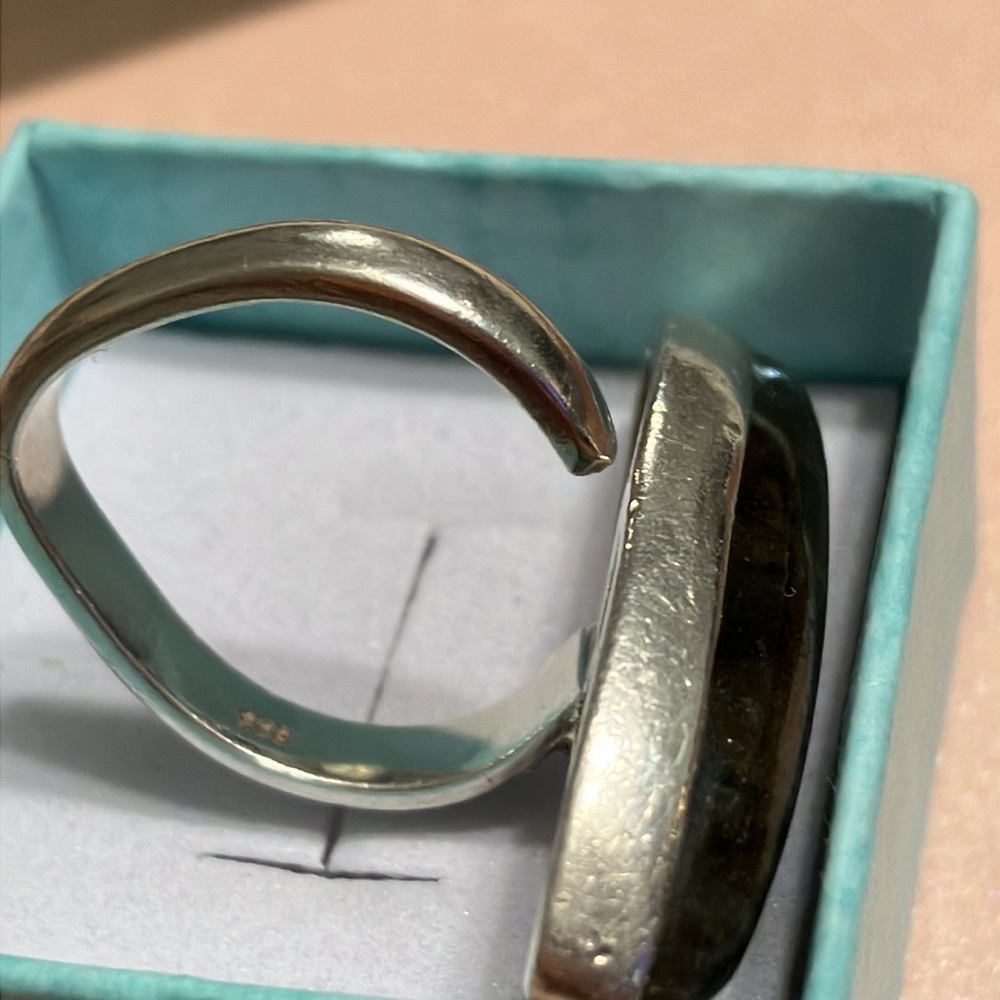 Labradorite Sterling Silver Adjustable Ring - image 5